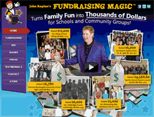 Tablet Screenshot of fundraisingmagic.com